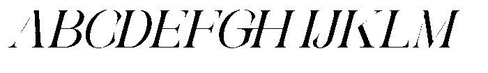 Galdertin Charetam Italic Bold Italic Font UPPERCASE