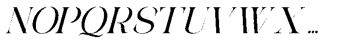 Galdertin Charetam Italic Bold Italic Font UPPERCASE