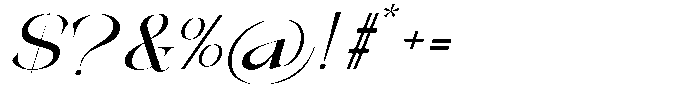 Galdertin Charetam Italic Bold Semi Expanded Italic Font OTHER CHARS