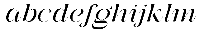 Galdertin Charetam Italic Bold Semi Expanded Italic FONT