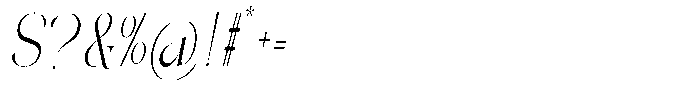 Galdertin Charetam Italic Condensed Italic Font OTHER CHARS