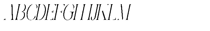 Galdertin Charetam Italic Condensed Italic Font UPPERCASE