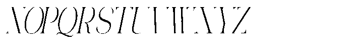 Galdertin Charetam Italic Condensed Italic Font UPPERCASE