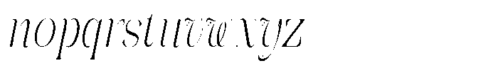 Galdertin Charetam Italic Condensed Italic Font LOWERCASE