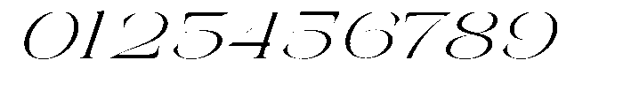 Galdertin Charetam Italic Expanded Italic Font OTHER CHARS