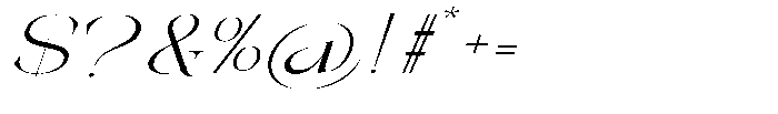 Galdertin Charetam Italic Expanded Italic Font OTHER CHARS