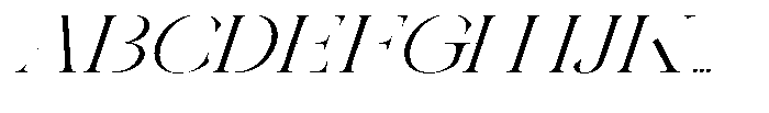 Galdertin Charetam Italic Expanded Italic Font UPPERCASE