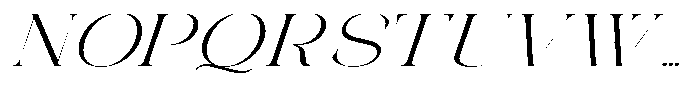 Galdertin Charetam Italic Expanded Italic Font UPPERCASE