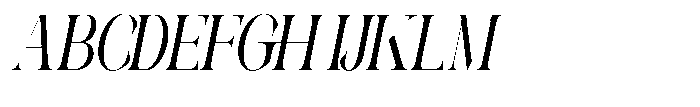 Galdertin Charetam Italic Extra Bold Condensed Italic Font UPPERCASE