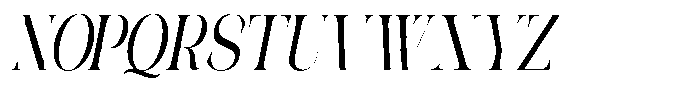 Galdertin Charetam Italic Extra Bold Condensed Italic Font UPPERCASE