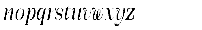 Galdertin Charetam Italic Extra Bold Condensed Italic Font LOWERCASE