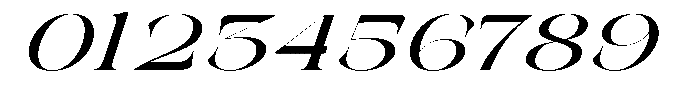 Galdertin Charetam Italic Extra Bold Expanded Italic Font OTHER CHARS