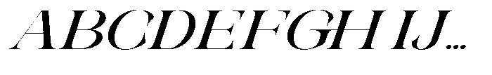 Galdertin Charetam Italic Extra Bold Expanded Italic Font UPPERCASE