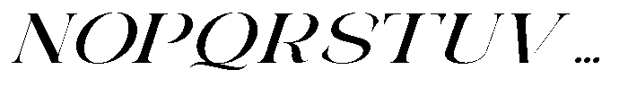 Galdertin Charetam Italic Extra Bold Expanded Italic Font UPPERCASE