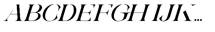Galdertin Charetam Italic Extra Bold Semi Expanded Italic Font UPPERCASE
