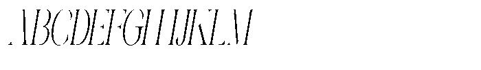 Galdertin Charetam Italic Extra Condensed Italic Font UPPERCASE
