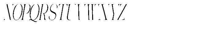 Galdertin Charetam Italic Extra Condensed Italic Font UPPERCASE
