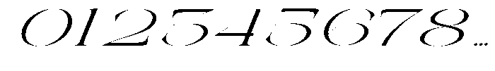 Galdertin Charetam Italic Extra Expanded Italic Font OTHER CHARS
