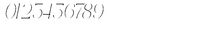 Galdertin Charetam Italic Extra Light Condensed Italic Font OTHER CHARS