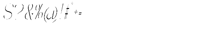 Galdertin Charetam Italic Extra Light Condensed Italic Font OTHER CHARS