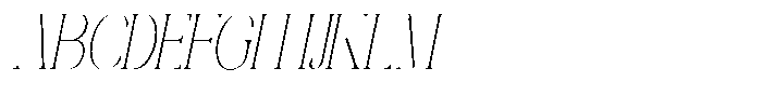 Galdertin Charetam Italic Extra Light Condensed Italic Font UPPERCASE
