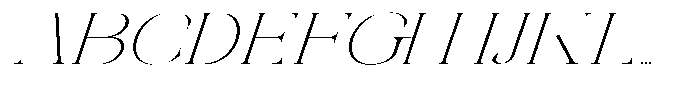 Galdertin Charetam Italic Extra Light Expanded Italic Font UPPERCASE