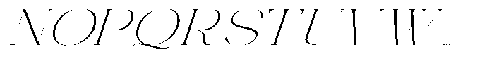 Galdertin Charetam Italic Extra Light Expanded Italic Font UPPERCASE
