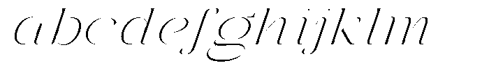 Galdertin Charetam Italic Extra Light Expanded Italic FONT