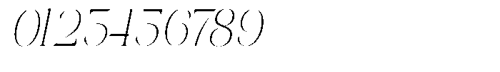 Galdertin Charetam Italic Light Condensed Italic Font OTHER CHARS