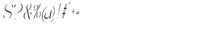 Galdertin Charetam Italic Light Condensed Italic Font OTHER CHARS