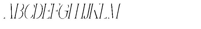 Galdertin Charetam Italic Light Condensed Italic Font UPPERCASE