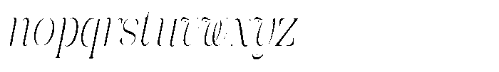 Galdertin Charetam Italic Light Condensed Italic Font LOWERCASE