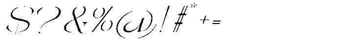 Galdertin Charetam Italic Light Expanded Italic Font OTHER CHARS