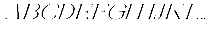 Galdertin Charetam Italic Light Expanded Italic Font UPPERCASE