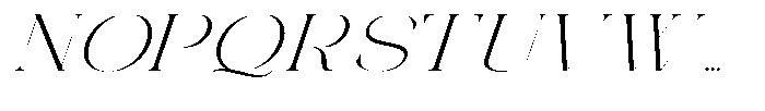 Galdertin Charetam Italic Light Expanded Italic Font UPPERCASE
