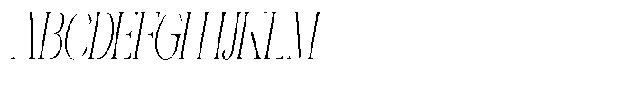Galdertin Charetam Italic Light Extra Condensed Italic Font UPPERCASE
