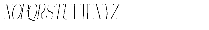 Galdertin Charetam Italic Light Extra Condensed Italic Font UPPERCASE