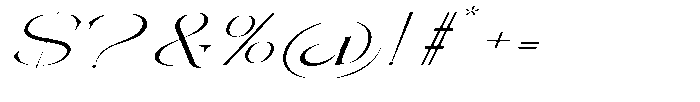 Galdertin Charetam Italic Light Extra Expanded Italic Font OTHER CHARS