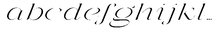 Galdertin Charetam Italic Light Extra Expanded Italic FONT