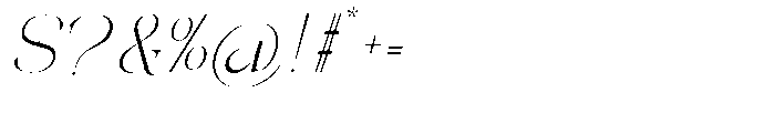 Galdertin Charetam Italic Light Italic Font OTHER CHARS