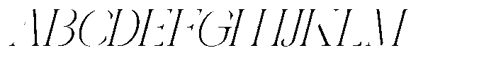 Galdertin Charetam Italic Light Italic Font UPPERCASE