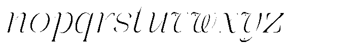 Galdertin Charetam Italic Light Italic Font LOWERCASE