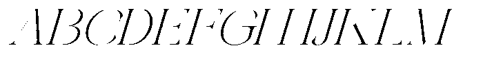 Galdertin Charetam Italic Light Semi Expanded Italic Font UPPERCASE