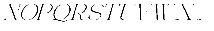 Galdertin Charetam Italic Light Semi Expanded Italic Font UPPERCASE