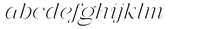 Galdertin Charetam Italic Light Semi Expanded Italic FONT