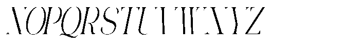 Galdertin Charetam Italic Medium Condensed Italic Font UPPERCASE
