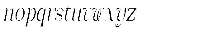 Galdertin Charetam Italic Medium Condensed Italic Font LOWERCASE