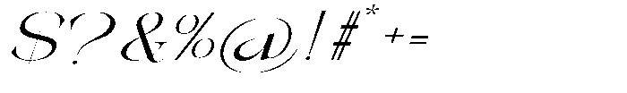 Galdertin Charetam Italic Medium Expanded Italic Font OTHER CHARS