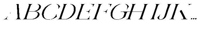 Galdertin Charetam Italic Medium Expanded Italic Font UPPERCASE