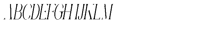 Galdertin Charetam Italic Medium Extra Condensed Italic Font UPPERCASE